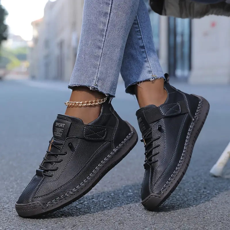Casual Lace-Up Walking Trainers