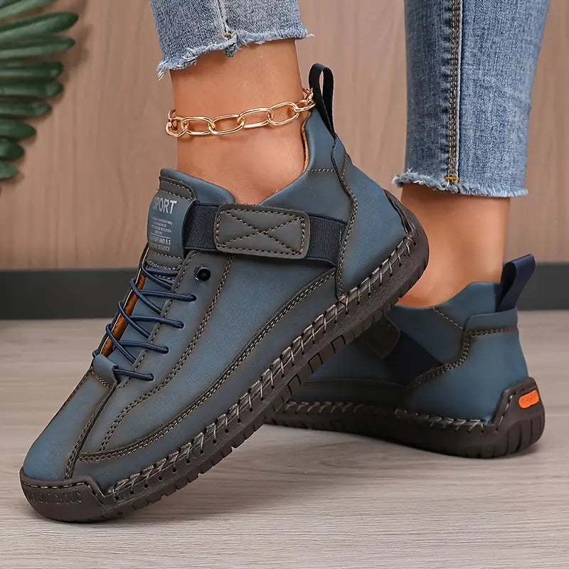 Casual Lace-Up Walking Trainers