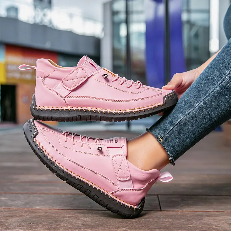 Casual Lace-Up Walking Trainers