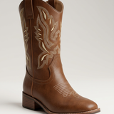 Women's Embroidered Knee-High Western Cowboy Boots