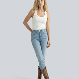 Women's Embroidered Knee-High Western Cowboy Boots
