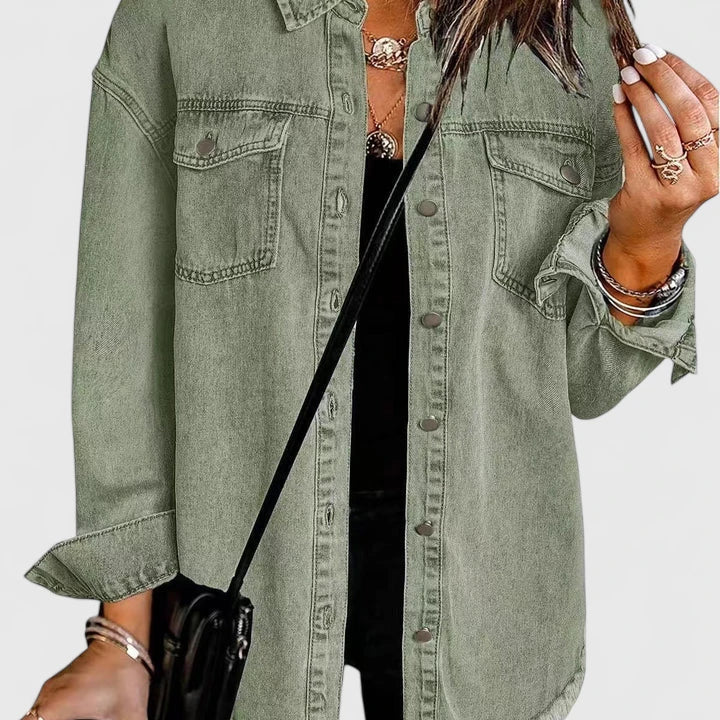Oversized Button Front Shacket