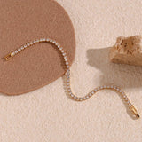 Women's 18K Gold Plated Tennis Bracelet