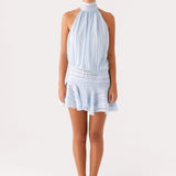 Halter Neck Ruffle Romper