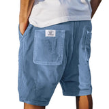 Men's Linen Cargo Shorts