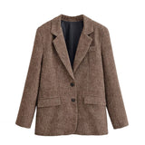Classic Tailored Tweed Blazer