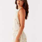 Floral Halter Mini Dress