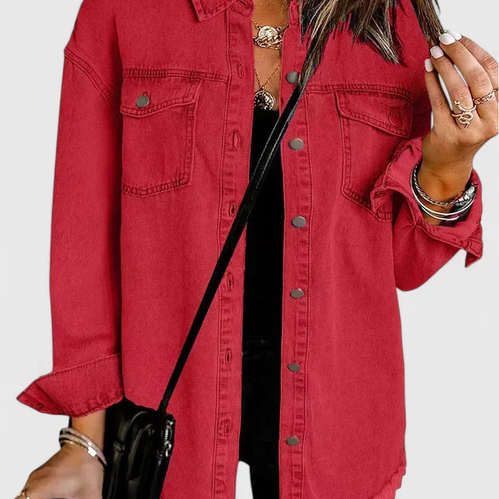 Oversized Button Front Shacket