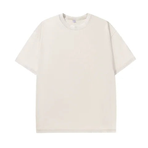 Vintage Wash Oversized Crewneck T-Shirt – Relaxed Comfort and Timeless Street Style