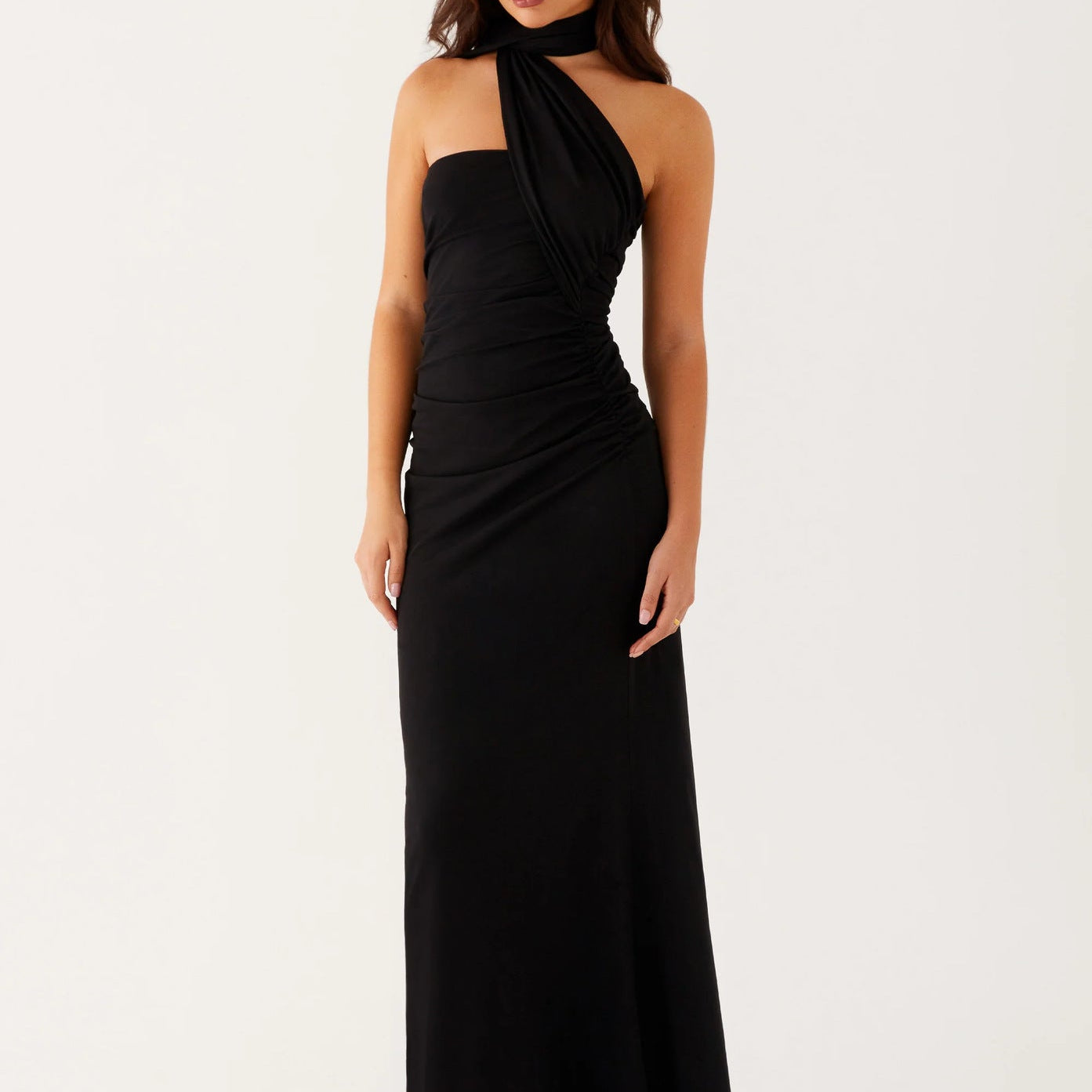 One Shoulder Maxi Dress
