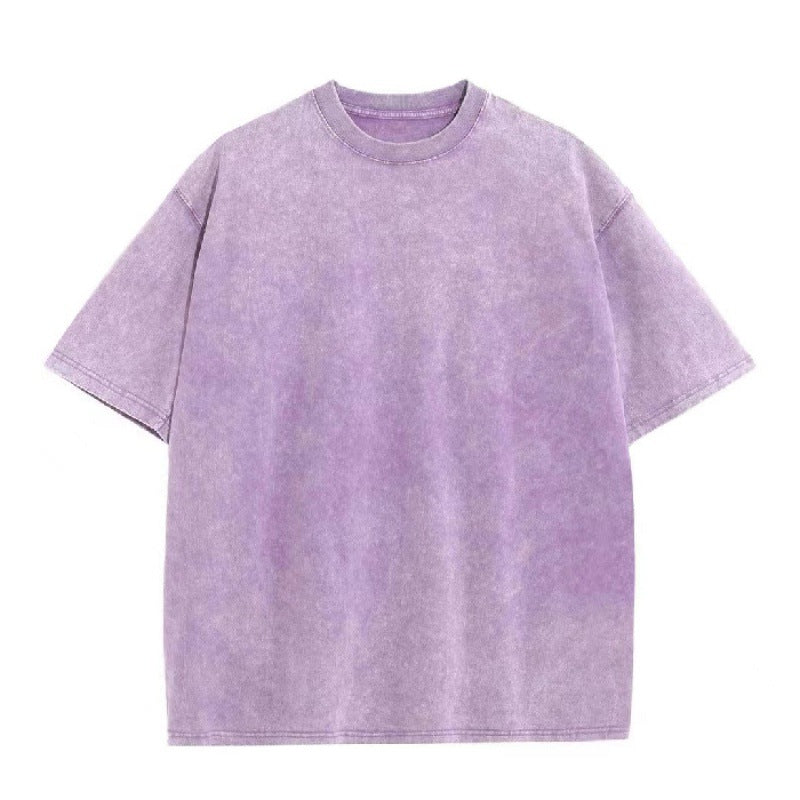 Vintage Wash Oversized Crewneck T-Shirt – Relaxed Comfort and Timeless Street Style