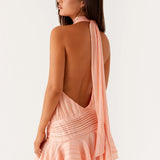Halter Neck Ruffle Romper