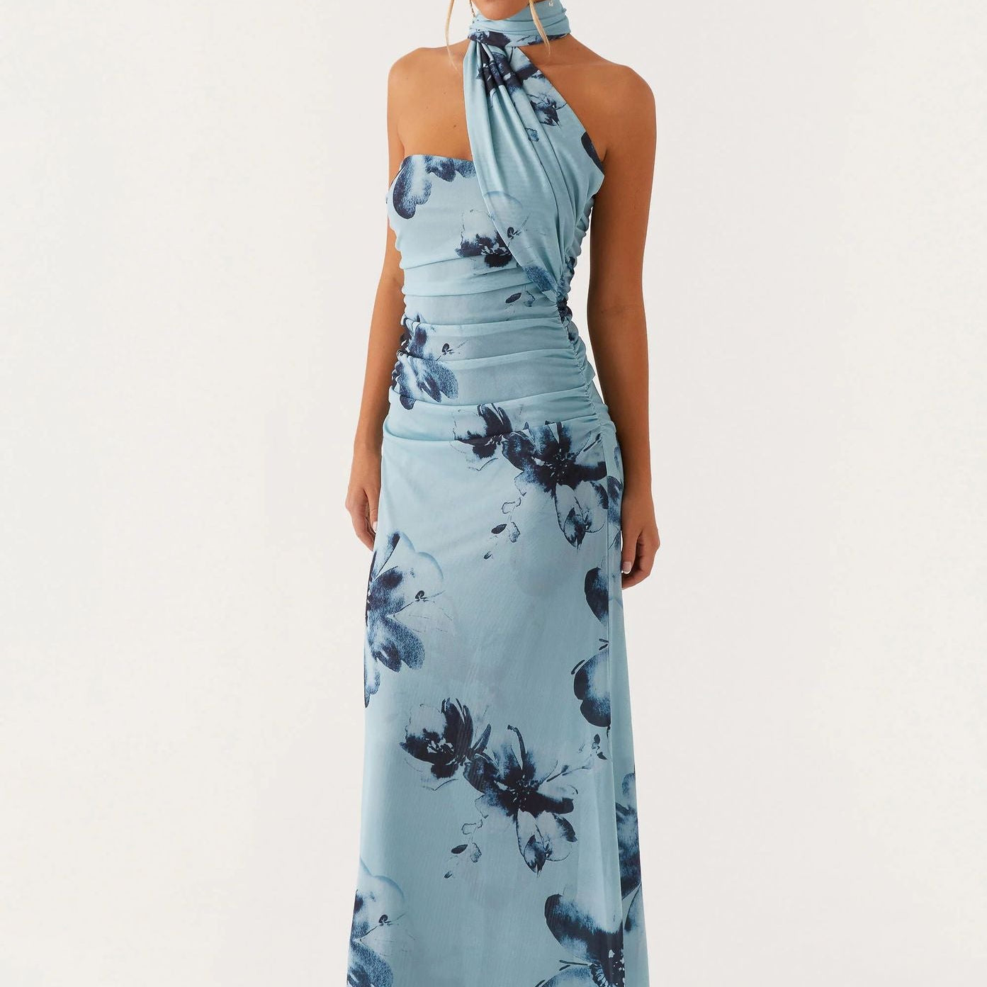 One Shoulder Maxi Dress