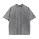 Vintage Wash Oversized Crewneck T-Shirt – Relaxed Comfort and Timeless Street Style