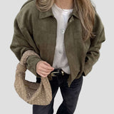 Faux Suede Jacket