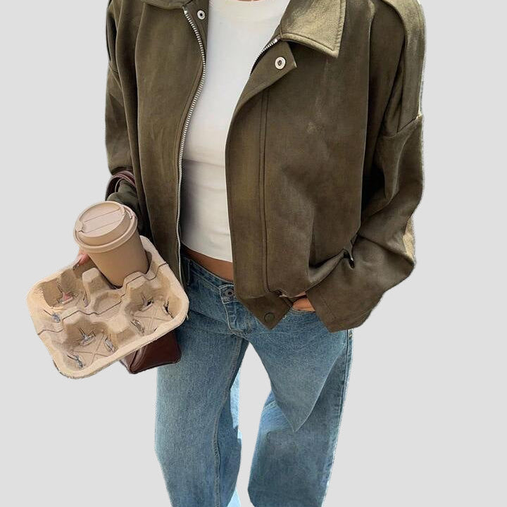 Faux Suede Jacket