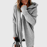 Women's Oversized Hooded Knit Cardigan