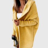 Women's Oversized Hooded Knit Cardigan