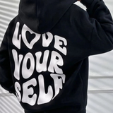 Graphic Print Pullover Hoodie