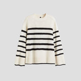 Classic Striped Oversized Knit Sweater