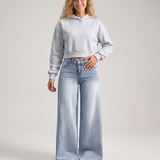 Women's Mid-Rise Wide-Leg Relaxed Denim Jeans