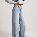 Women's High-Rise Wide-Leg Full-Length Denim Jeans