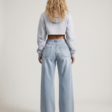 Women's High-Rise Wide-Leg Full-Length Denim Jeans