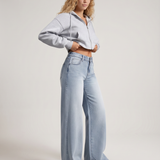 Women's High-Rise Wide-Leg Full-Length Denim Jeans