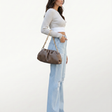 Women's High-Rise Wide-Leg Distressed Denim Jeans