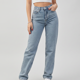 Raquel | High-Waist Jeans with Butterfly Print