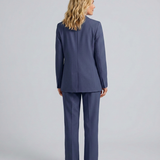Women's Tailored Blazer and Straight-Leg Trouser Set