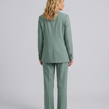Women's Tailored Blazer and Straight-Leg Trouser Set