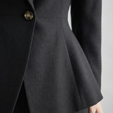 Women's Tailored Blazer and Straight-Leg Trouser Set