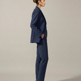 Women's Tailored Blazer and Straight-Leg Trouser Set
