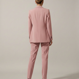Women's Tailored Blazer and Straight-Leg Trouser Set