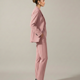Women's Tailored Blazer and Straight-Leg Trouser Set