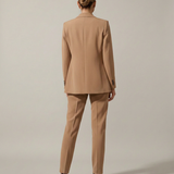 Women's Tailored Blazer and Straight-Leg Trouser Set