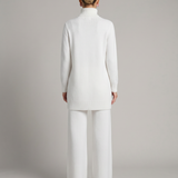 Women's Turtleneck Knit Top and Wide-Leg Trouser Set