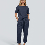 Women's Two-Piece Set with Tapered Trousers