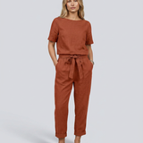 Women's Two-Piece Set with Tapered Trousers