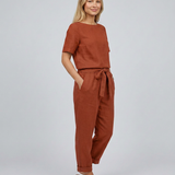 Women's Two-Piece Set with Tapered Trousers