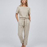 Women's Two-Piece Set with Tapered Trousers