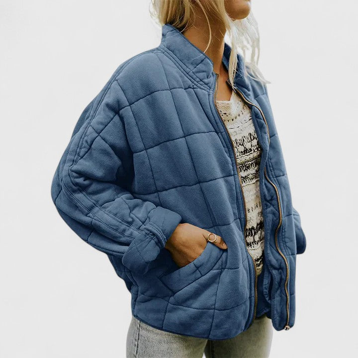 Lightweight Quilted Bomber Jacket