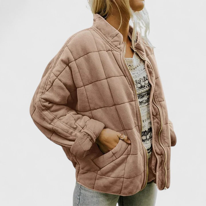 Lightweight Quilted Bomber Jacket