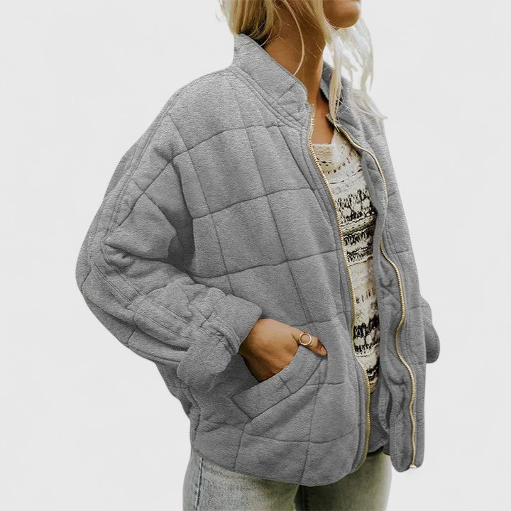 Lightweight Quilted Bomber Jacket