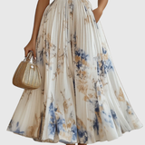 Floral Sleeveless V-Neck Midi Dress