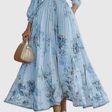 Floral Sleeveless V-Neck Midi Dress