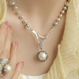 Women's Sterling Silver Pearl Pendant Necklace