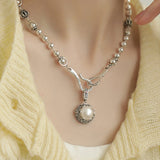 Women's Sterling Silver Pearl Pendant Necklace