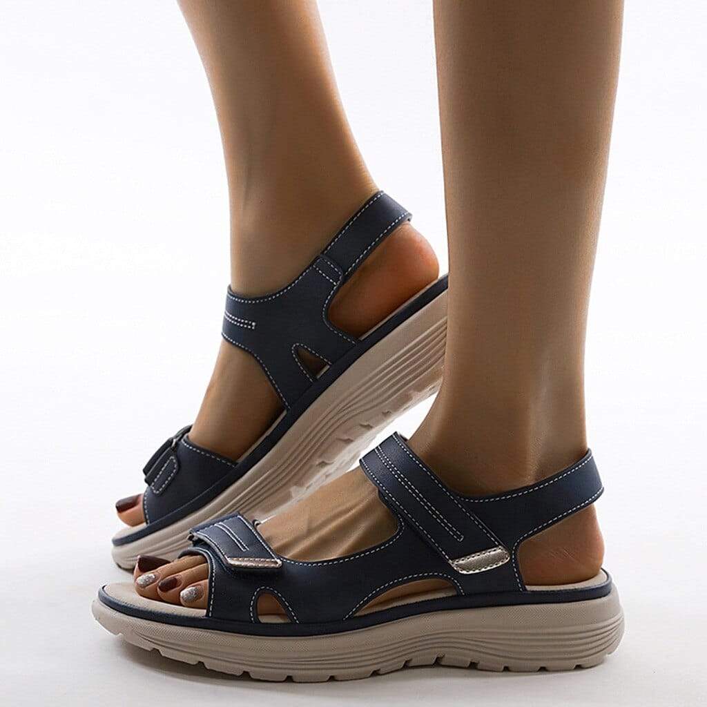 Adjustable Double Strap Platform Sandals